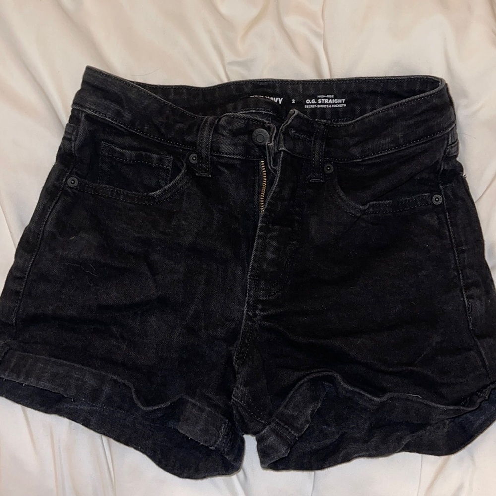 Old navy black jean shorts
